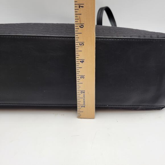 Tommy Hilfiger Large Handbag Preowned Black Logo Pattern - Picture 11 of 14